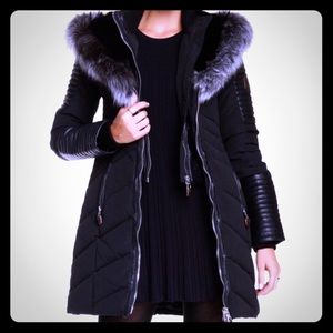Nicole Benisti Genuine Fox Fur Double Zip Coat